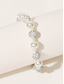cheap Bracelets &amp; Bangles-Women&#039;s Bead Bracelet Classic Fashion Fashion Personalized Elegant Holiday Alloy Bracelet Jewelry White For Party Evening Holiday Date Beach Festival