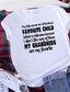 abordables T-shirts Femme-mes enfants m&#039;accusent d&#039;avoir un enfant préféré femmes lettre drôle t-shirts grand-mère décontracté à manches courtes t-shirt rouge