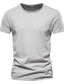 billiga Casual T-shirts för män-t-shirt herr t-shirt kortärmad enfärgad plus size rund hals casual dagliga kläder kläder sportkläder bas casual vit svart grå