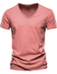 billiga Casual T-shirts för män-t-shirt herr t-shirt grafisk mönstrad enfärgad v-ringad daglig kortärmad slimmad toppar basic streetwear vit svart ljusgrå / sommar / vår / sommar