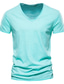 tanie Męskie koszulki casual-koszulka męska koszulka koszulka z grafiką w jednolitym kolorze dekolt w serek codzienny krótki rękaw slim topy basic streetwear biały czarny jasnoszary/lato/wiosna/lato