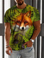 Χαμηλού Κόστους Ανδρικά 3D T-shirts-Ανδρικά Μπλουζάκι Υψηλής Ποιότητας Καλοκαίρι Κοντομάνικο Σκύλος Γραφική Στάμπα Στρογγυλή Ψηλή Λαιμόκοψη Καθημερινά Αργίες Στάμπα Ρούχα Ρούχα Υψηλής Ποιότητας Καθημερινό Μεγάλο και ψηλό