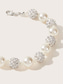 cheap Bracelets &amp; Bangles-Women&#039;s Bead Bracelet Classic Fashion Fashion Personalized Elegant Holiday Alloy Bracelet Jewelry White For Party Evening Holiday Date Beach Festival