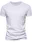 halpa Miesten vapaa-ajan T-paidat-miesten t-paita t-paita lyhythihainen yksivärinen plus-koon pyöreä pääntie arkivaatteet vaatteet urheiluvaatteet perus rento valkoinen musta harmaa