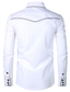 Χαμηλού Κόστους Επίσημα πουκάμισα-ανδρικό πουκάμισο γραφικό γιακά κλασικό γιακά καθημερινό γιορτινό κεντημένο μακρυμάνικο μπλουζάκι κανονική εφαρμογή μόδα λευκό μαύρο navy blue/club/party