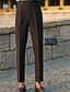 tanie Chinosy-Męskie Garnitury Spodnie Kieszeń Jednokolorowe Oddychający Na zewnątrz Pełna długość Biznes Codzienny Spodnie Biały Czarny Średnio elastyczny / Lato