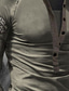 baratos camisas henley masculinas-Homens Camisa Henley Camiseta Anos 50 Manga Longa Gráfico Totem Estampado Tamanho Grande Henley Rua Casual Botão para baixo Imprimir Roupas Básico Anos 50 Casual Vermelho / Branco Cinzento