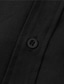 abordables chemises décontractées pour hommes-chemise pour hommes couleur unie col montant rue décontracté boutonné à manches courtes hauts mode décontractée confortable noir vert clair kaki/chemises d&#039;été