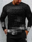 ieftine Tricouri 3D Bărbați-Bărbați Tricou Designer Casual Mare si inalt Manșon Lung Negru Buline Grafic Imprimeu Stil Nautic Zilnic Concediu Imprimeu Îmbrăcăminte Îmbrăcăminte Designer Casual Mare si inalt