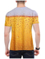 abordables Camisetas 3D-Hombre Graphic Burbuja Cerveza Camisa Camiseta Manga Corta Camiseta Impresión 3D Escote Redondo Camisa Ropa de calle Exagerado Diario Noche Oktoberfest Verde Claro Rojo Azul Piscina Ropa Normal S M L