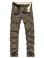 Χαμηλού Κόστους Στρατιωτικά παντελόνια-Ανδρικά Παντελόνια με τσέπες Παντελόνια Παντελόνι εργασίας Πολλαπλή τσέπη Μονόχρωμο Άνεση Αναπνέει Causal Καθημερινά Streetwear Μείγμα Βαμβακιού Αθλήματα Μοντέρνα Μαύρο Χακί Μικροελαστικό