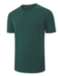 cheap Men&#039;s Henley Shirts-Men&#039;s Henley Shirt T shirt Tee Summer Short Sleeve Solid Color Henley Street Casual Button-Down Clothing Clothes Basic Essential Classic Big and Tall Wine Green White