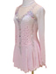 cheap Figure Skating Dresses-Figure Skating Dress Women&#039;s Girls&#039; Ice Skating Dress Outfits Pink Mesh Spandex High Elasticity Competition Skating Wear Handmade Crystal / Rhinestone Long Sleeve Ice Skating Figure Skating / Winter