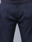 ieftine Pantaloni Chinos-Bărbați Casual Îmbrăcăminte Atletică chinez Pantaloni Sport Pantaloni Cordon Talie elastică Lungime totală Pantaloni Casual Zilnic Micro-elastic Culoare solidă Respirabil Exterior Talie medie Negru