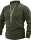 cheap Graphic Sweatshirts-Men&#039;s Hoodie Sweatshirt Designer Long Sleeve Solid Color Standing Collar Casual Daily Clothing Clothes Designer Sportswear Casual Green Army Green Dark Gray