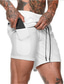 זול מכנסיים קצרים יומיומיים-בגדי ריקוד גברים בסיסי שורטים כיס קצר מכנסיים אחיד מותן בינוני לבן שחור אפור ירוק צבא חאקי M L XL XXL 3XL