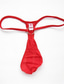 billige Eksotisk herreundertøy-herre ensfarget g-streng undertøy lav midje rød one-size sexy stringtruse for menn svart rosa rød