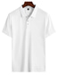 voordelige 3D-polo-Voor heren POLO Shirt Golfshirt Tennisshirt T-shirt 3D-afdrukken 3D Grafische prints Kraag Straat Casual Button-omlaag Korte mouw Tops Casual Modieus Stoer blauw