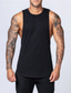 cheap Gym Tank Tops-Men&#039;s Tank Top Vest Undershirt Solid Color Crew Neck Casual Daily Sleeveless Tops Cotton Lightweight Fashion Big and Tall Sports White Black Gray / Summer / Summer
