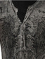 Χαμηλού Κόστους ανδρικά πουκάμισα henley-Ανδρικά Πουκάμισο Henley Μπλουζάκι Υψηλής Ποιότητας Δεκαετία του 1950 Μακρυμάνικο Γραφική Αετός 3D εκτύπωση Μεγάλα Μεγέθη Χένλι Δρόμος Causal Κουμπί-Κάτω Στάμπα Ρούχα Ρούχα