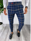 cheap Classic Polo-Men&#039;s Golf Pant Flat Front with Fashion Plaid Pants Chino Pants Jogger Slim Pants Flat Front Pant Casual Joggers Sweatpants Dark Blue