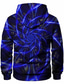 abordables hoodies graphiques-Homme Sweat à capuche Design Casual Graphic 3D Print Linéaire Bleu Print Grande Taille Capuche Casual du quotidien Fin de semaine Manches Longues Vêtements Standard