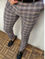 economico Chino-Per uomo pantaloni della tuta Chino Pantaloni Pantaloni a quadri Tasche A quadri Ufficio Da giorno Attività commerciale Streetwear Moda 1 2