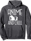 voordelige Gesnoerde stijlen Sweatshirts-geinspireerd door Ahegao Hentai Trui met capuchon Anime 100% Polyester Anime Harajuku Grafisch Kawaii Trui met capuchon Voor Voor heren / Dames / Voor Stel