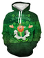 billiga grafiska hoodies-Herr Hoodie-tröja Framficka Mönster Streetwear Designer Ledigt Grafisk Växter Grön Tryck Huva Ledigt Dagligen Helgen Långärmad Kläder Kläder Normal