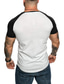 voordelige Casual T-shirts voor heren-mannen spier t-shirt stretch bodybuilding t-shirt met korte mouwen v-hals