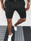 ieftine pantaloni scurți chino pentru bărbați-Bărbați Pantaloni scurti chino Fermoar Stilat Casual / Sport Casual Zilnic Micro-elastic Amestec Bumbac Respirabil Ușor Exterior Zăbrele Talie medie Alb Negru Gri Deschis M L XL