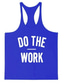 ieftine Tricouri de Sală-Bărbați Bluză Vestă Cămașă Grafic Scrisă Rotund Sport Sală de Fitness Fără manșon Topuri Bumbac Muşchi Alb Negru Gri