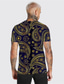 ieftine Tricouri 3D Bărbați-Bărbați Tricou Designer Vară Manșon scurt Grafic Tribal Imprimeu Stil Nautic Stradă Zilnic Imprimeu Îmbrăcăminte Îmbrăcăminte Designer Casual Mare si inalt Albastru piscină
