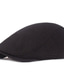 זול כובעים לגברים-בגדי ריקוד גברים כובע מצחייה שטוח שחור כתום בסיסי אופנה של שנות העשרים אחיד