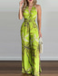 cheap Women&#039;s Pants-women&#039;s jumpsuit summer new digital printing colorful slit jumpsuit women