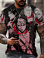 preiswerte Lässige T-Shirts für Herren-Inspiriert von Jojos Seltsames Abenteuer Giovanna Tag Kujo Jotaro T-Shirt-Ärmel Anime 100% Polyester Anime 3D Harajuku Grafik T-shirt Für Herren / Damen / Paar