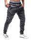 זול מכנסי טרנינג-מכנסי טרנינג לגברים עם כיסי רוכסן רצים אופנתיים מכנסי ספורט מכנסיים מכנסיים ארוכים רצים ריצה קלה אפור