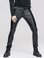 cheap Sweatpants-Men&#039;s Trousers Faux Leather Pants Stylish Solid Color Black 29 30 31