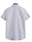 お買い得  メンズファッション-男性用 Tシャツ ベーシック シャツカラー 標準 夏 ワインレッド ホワイト ブラック
