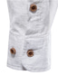 levne Košile k obleku-pánská společenská košile jednobarevná stojací límeček pouliční ležérní zapínání na knoflíky topy s dlouhým rukávem ležérní móda prodyšné pohodlné bílé šedé khaki letní košile