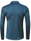 זול חולצות הנלי לגברים-חולצת גולף גברים חולצת טריקו בצבע אחיד חולצות מזדמנים מכופתרות עם שרוולים ארוכים אופנה פשוטה רשמית