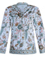 cheap Boho Tops-Women&#039;s Shirt Blouse Yellow Pink Dusty Rose Graphic Floral Button Print Long Sleeve Daily Holiday Vintage Boho Streetwear Round Neck Regular Boho S