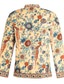 cheap Boho Tops-Women&#039;s Shirt Blouse Yellow Pink Dusty Rose Graphic Floral Button Print Long Sleeve Daily Holiday Vintage Boho Streetwear Round Neck Regular Boho S