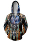 ieftine Hanorace Grafice-jachetă cu glugă nativă indiană hanorac cu glugă imprimat 3d imprimare casual cu mânecă lungă pulover zilnic