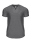 cheap Men&#039;s Casual T-shirts-Men&#039;s T shirt Tee Summer Solid Color Short Sleeve V Neck Casual Daily Clothing Clothes Lightweight Casual Fashion White Black Gray