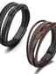 cheap Men&#039;s Trendy Jewelry-Men&#039;s Leather Bracelet Classic Imagine Stylish Simple Ethnic Fashion Casual / Sporty Leatherette Bracelet Jewelry Black / Brown For School Gift Daily Prom Festival