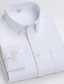 baratos Camisas Vestido-camisa masculina camisa oxford camisa de vestido tartan botão para baixo gola z casual diário manga longa camisas com colarinho vestuário vestuário básico designer de moda negócios