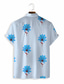 billige Hawaiiskjorts-Herre Skjorte Hawaii skjorte Trykt mønster Grafisk Hawaiisk Aloha Design Aftæpning Avslappet Daglig 3D-utskrift Kortermet Topper Designer Fritid Mote Klassisk Blå