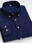 levne Košile k obleku-pánská košile oxfordská košile šaty košile tartan knoflíky límeček z ležérní denní dlouhý rukáv košile s límečkem oblečení oblečení základní módní návrhářka podnikání