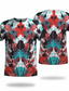 tanie T-shirty 3D męskie-Męskie Podkoszulek Koszulki Designerskie Codzienny Moda Lato Krótki rękaw Czerwony Graficzny Nadruk Okrągły dekolt Codzienny Weekend Druk 3D Odzież Odzież Designerskie Codzienny Moda